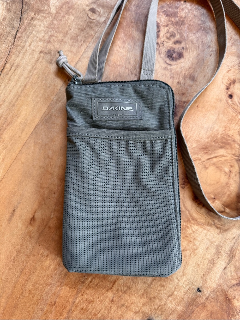 Dakine Olive Crossbody Unisex Men’s Women’s Phone Pouch with Front Slip Pocket